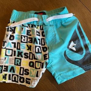 Baby boy quiksilver 3-6 month swim trunks